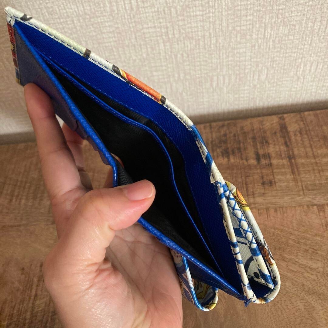 Dolce & Gabbana 二つ折り財布　マヨルカ柄 DOLCE & GABBANA Multicolor Majolica Print Bi-fold Wallet Used | eBay