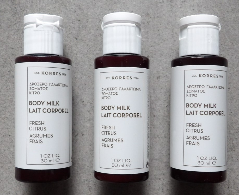 3 KORRES Body Milk Fresh Citrus By Gilchrist & Soames For Hands & Body