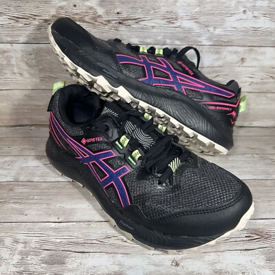 Asics Gel-Sonoma 7 GTX Gore-tex Women's Size 6.5 Shoes 1012B414-020 Black/Pink
