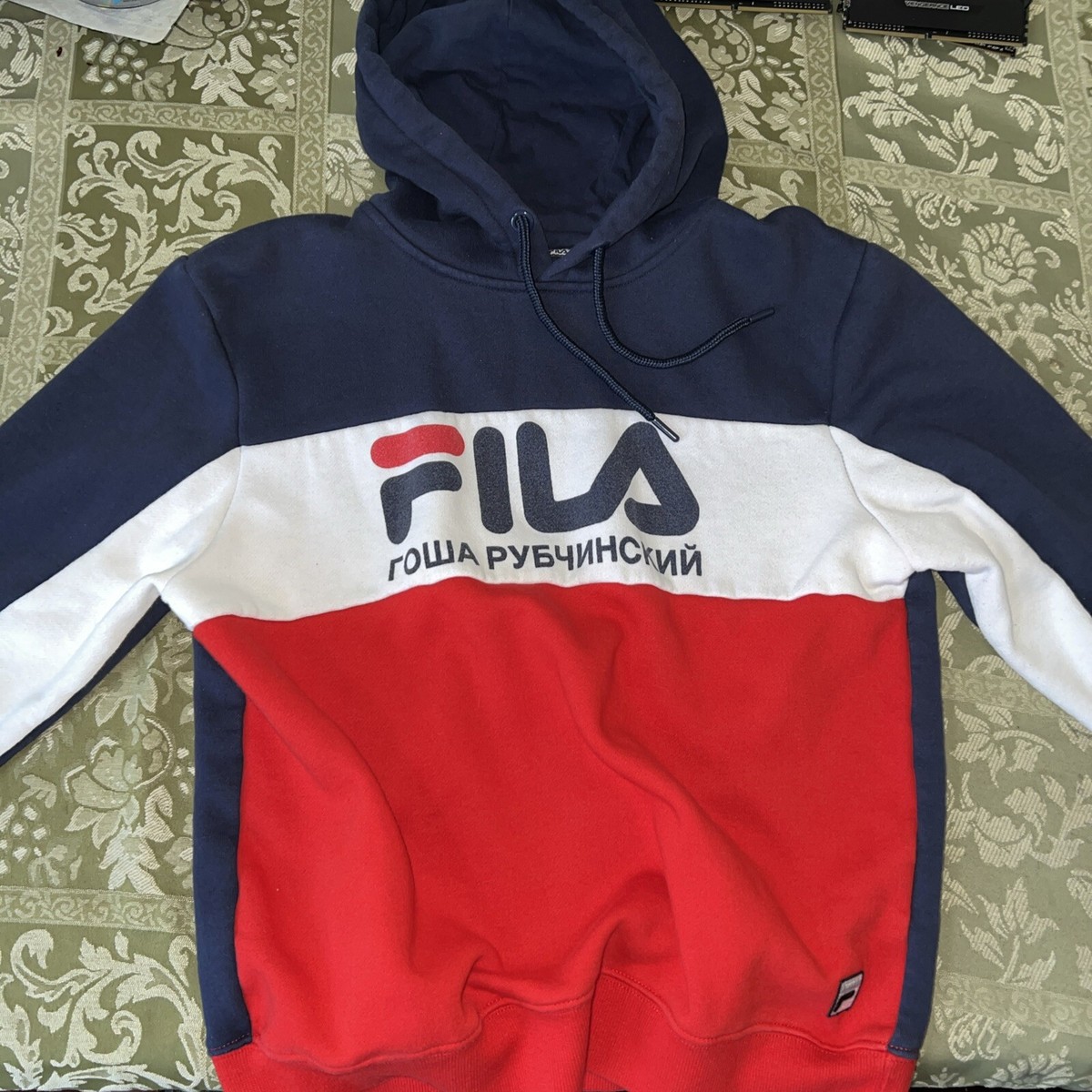 gosha rubchinskiy fila hoodie size medium BARELY WORN | eBay
