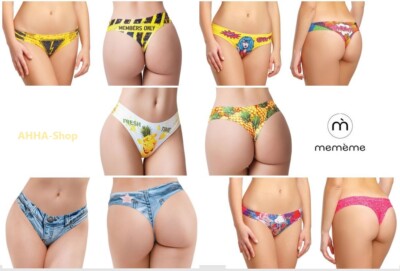 Memème Damen-Tanga, Slip, verschiedene Designs, Neu und OVP, SONDERPREIS
