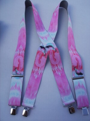 Men's Suspenders With Metal Snap-On Clips & Belt Loops - Y-Back Style, USA Made, Multiple Colors