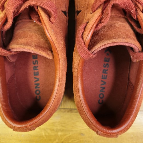 Converse One Star Suede Mens Shoes In Burgundy UK Size 8 - Picture 7 of 10