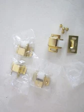 4PCS Roller Wheel Spring Cabinet Furniture Closet Door Catch Latch ,BRASS