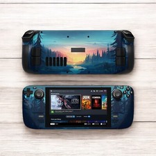 Vector Forest Steam Deck Skin, Protective Steam Deck OLED Console Decal Wrap