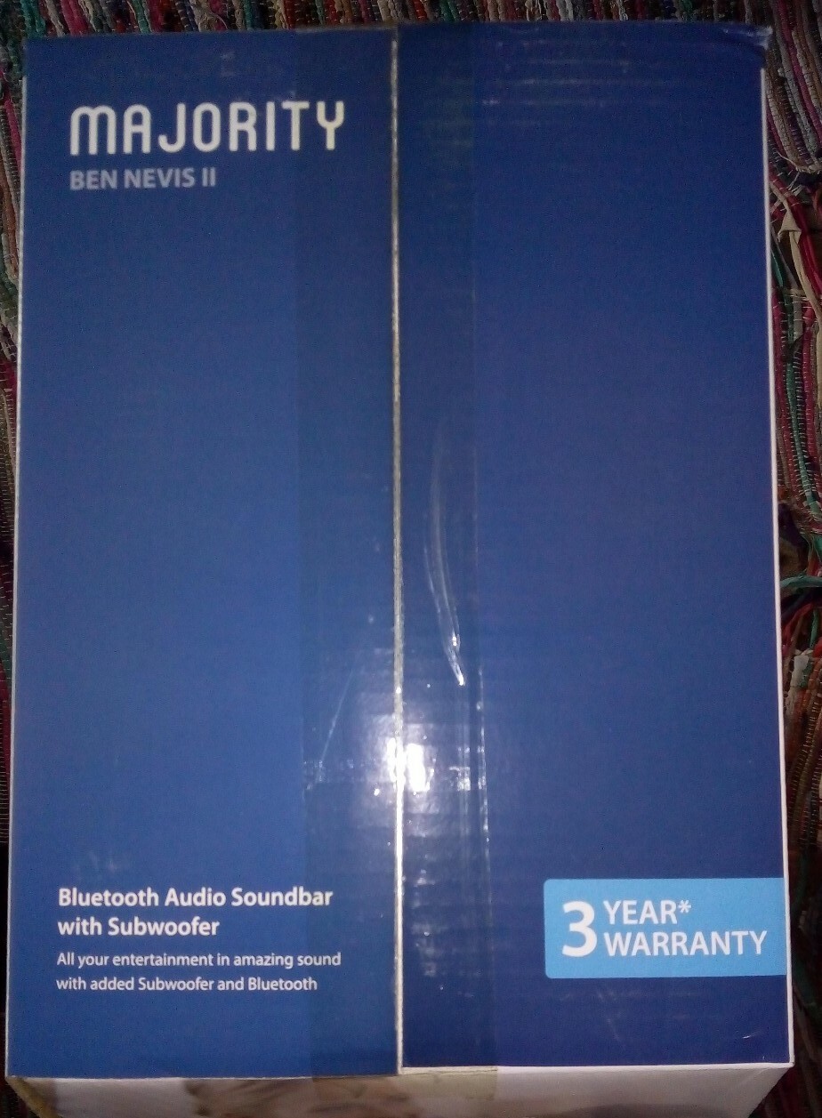 majority ben nevis bluetooth soundbar with subwoofer