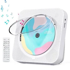 CD Player Portable with Bluetooth 5.1 Transmitter and Reciever Desktop CD Pla...