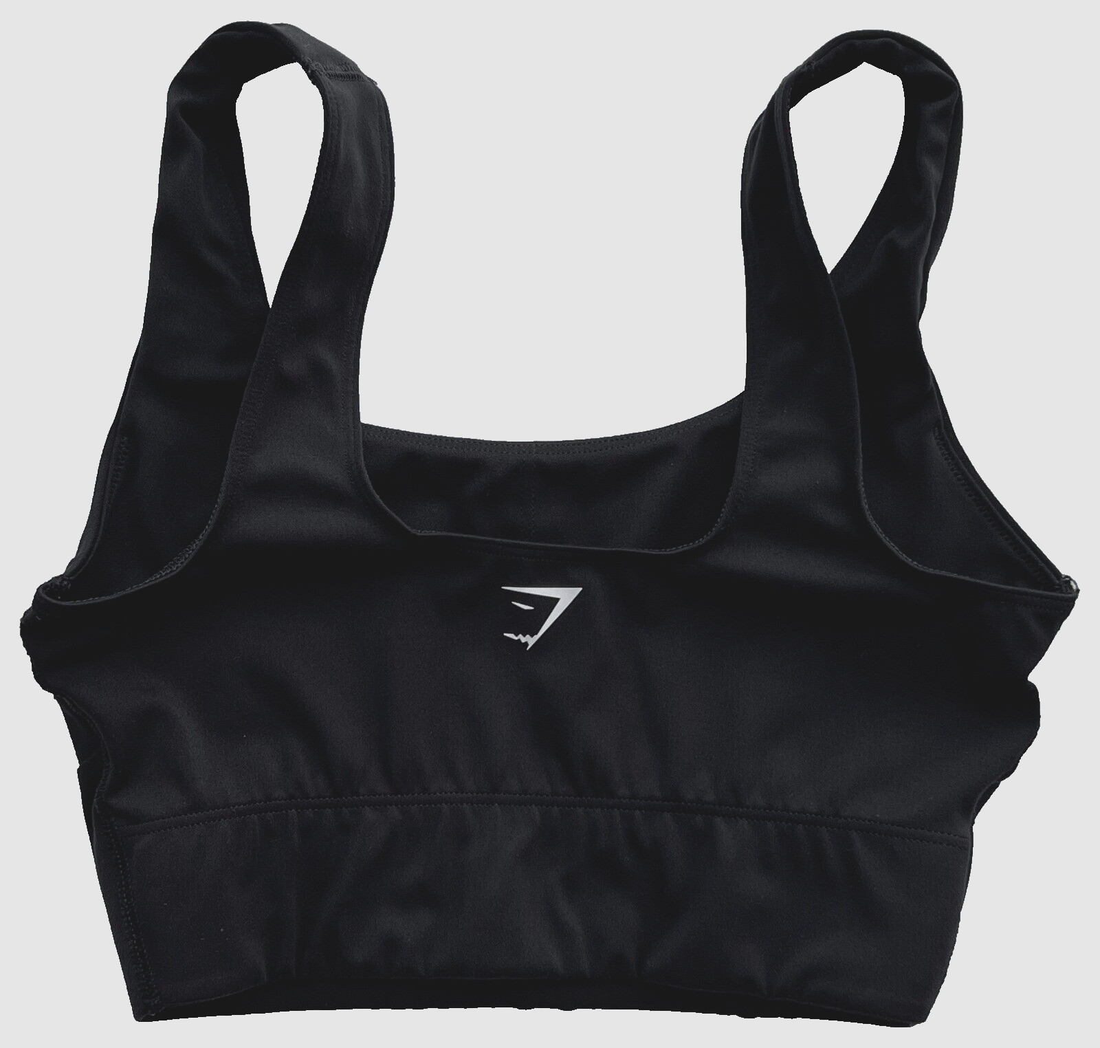 GYMSHARK Longline Black Activewear Sports Bra B4A9L-BBBB Womens XS
