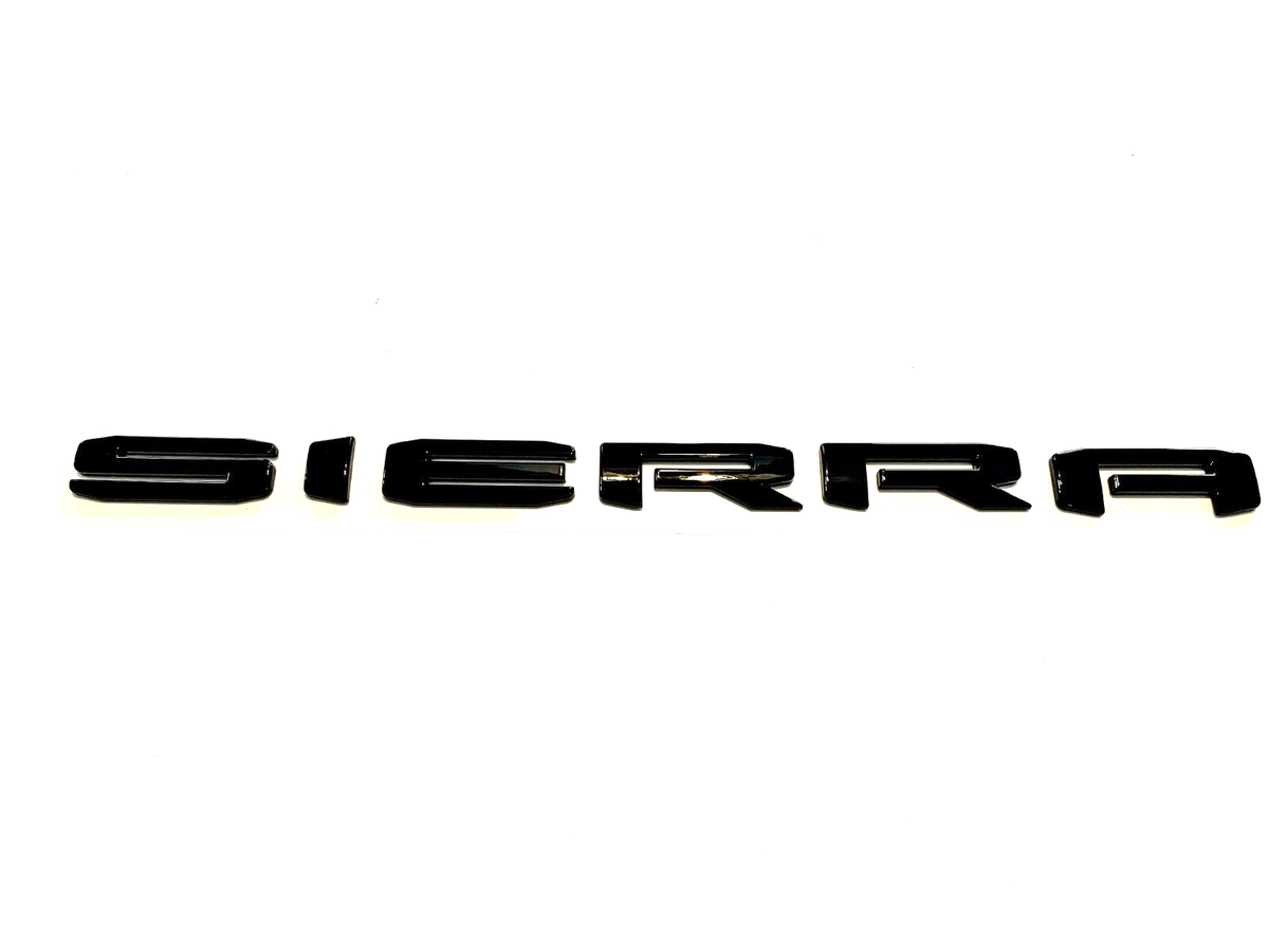 4 Pezzi Emblema AT4 HD Per Portellone GMC | Lettere 3D Decalcomania Nero Opaco | Ricambio 85002068 Per Sierra 1500 2500HD 3500HD Canyon