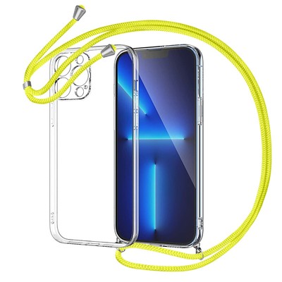 Handyhülle Mit Band Für Xiaomi 14T Pro – Transparente TPU Schutzhülle, Verstellbares Schlüsselband, Anti-gelb