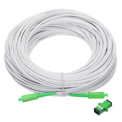 164Ft Einzeln Mode Simplex OS2 Glasfaser Patch Kabel LSZH SC/APC-SC/APC Weiß