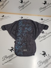 Silver Cross Pop Seat Fabric Cover Blue Black Replacement Circles Stroller