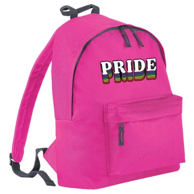 BAGBASE Pride Rucksack Regenbogen LGBTQ + Gay Pride Regenbogen Flagge Tasche für Erwachsene Jugendliche & Kinder