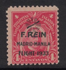 Philippines: Scott C37 Mint, Gomme Dist - 4c, Impression en surcharge - 1933