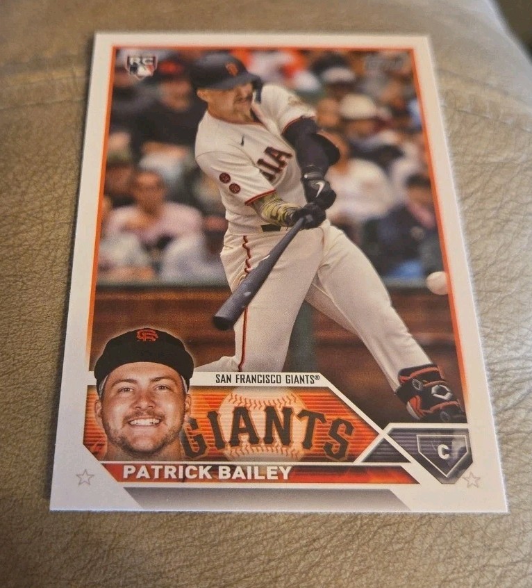 2023 Topps Update #US8 Patrick Bailey RC San Francisco Giants