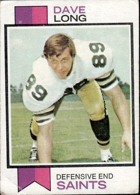 Dave Long 1973 Topps #356 New Orleans Saints GD