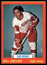 1973-74 TOPPS BILL COLLINS DETROIT RED WINGS #163 EX (PEN ON BACK)