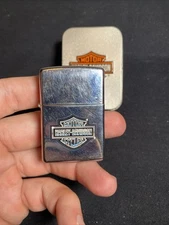 2001 ZIPPO HARLEY DAVIDSON LIGHTER 250HD HD PATRIOTIC IN CASE Used