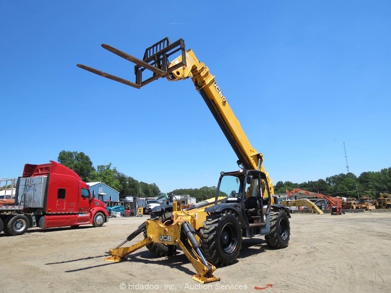 2014 JCB 512-56 56' 12,000 lbs Telescopic Reach Forklift Telehandler bidadoo