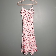 Ann Taylor Floral Spaghetti Strap Slip Dress Size 6 NWT Lined Wedding Guest