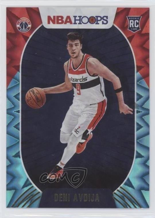 2020-21 Panini NBA Hoops Teal Explosion Deni Avdija #201 Rookie RC 1u6