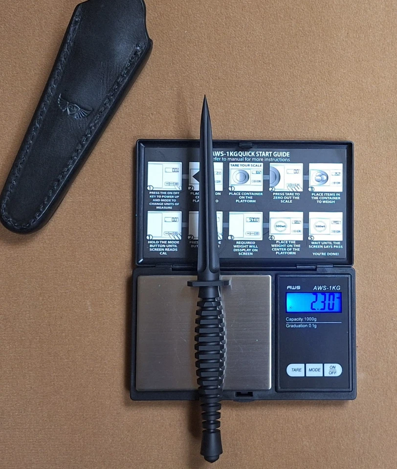 Hojas Bawidamann AB Tommy Spike Negro Titanio CLW E.D.C. HOJA ÚNICA Y RARA Foto 4 de 4