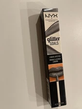 NYX Professional Makeup GLITTER GOALS Liquid Lipstick #GGLS08 Alienated Gray NEW