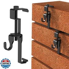 Lewufe Stainless Steel Brick Wall Clips, Brick Hooks Clamp Outdoor Heavy Duty