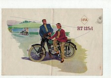 Werbe Prospekt IFA RT 125/1 Zschopau, DDR