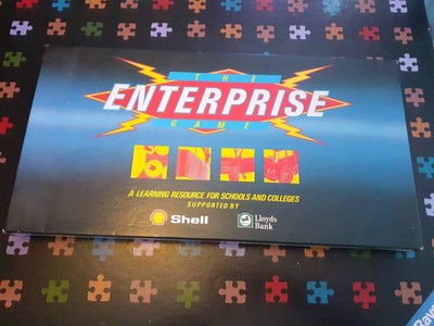 NEU The Enterprise Spiel Vintage Learning Resources Game 1987 Shell Lloyd's Bank