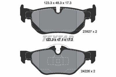 TEXTAR Bremsbelagsatz Bremsklötze für BMW 1er E81 E82 X1  3er E90 E92 E93 