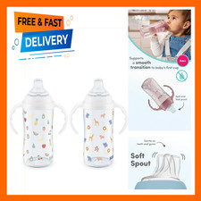 Learner Cup 8 Months BPA-Free Soft Spout Spill Proof Baby Sippy Cups Pack of 2
