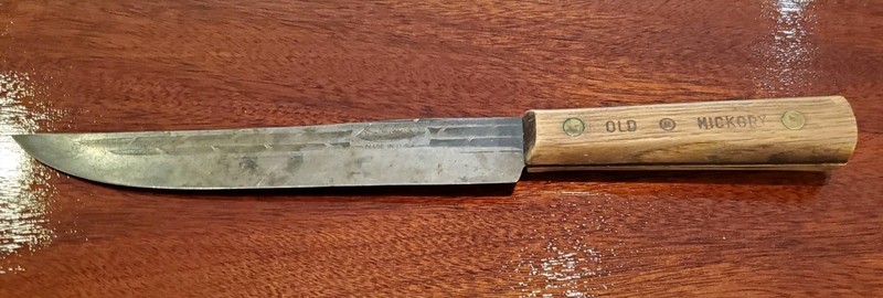 Old Hickory Ontario Kitchen Knife 12.75”. Vintage Exe.