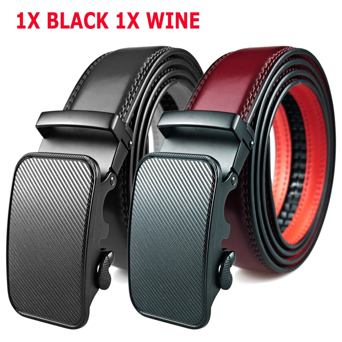 Black Leather 34 Size Belts for Men for sale | eBay