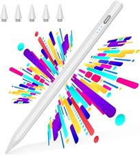 Stylus Pen for iPad 2018-2025, USB C Fast Charging Magnetic Pen with Tilt Sen...