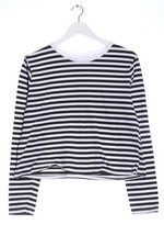 H&M Camicia cropped Donna Camicia Taglia IT 46 nero-bianco stile casual