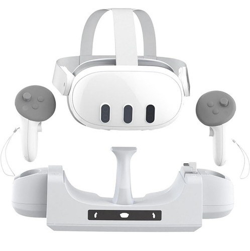Wall Mount VR Charging Stand Support VR Charger Station Base for Meta Quest 3