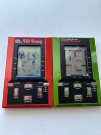 Game Watch 2 Piece Set Oil Gang Pakupakuman Showa Retro