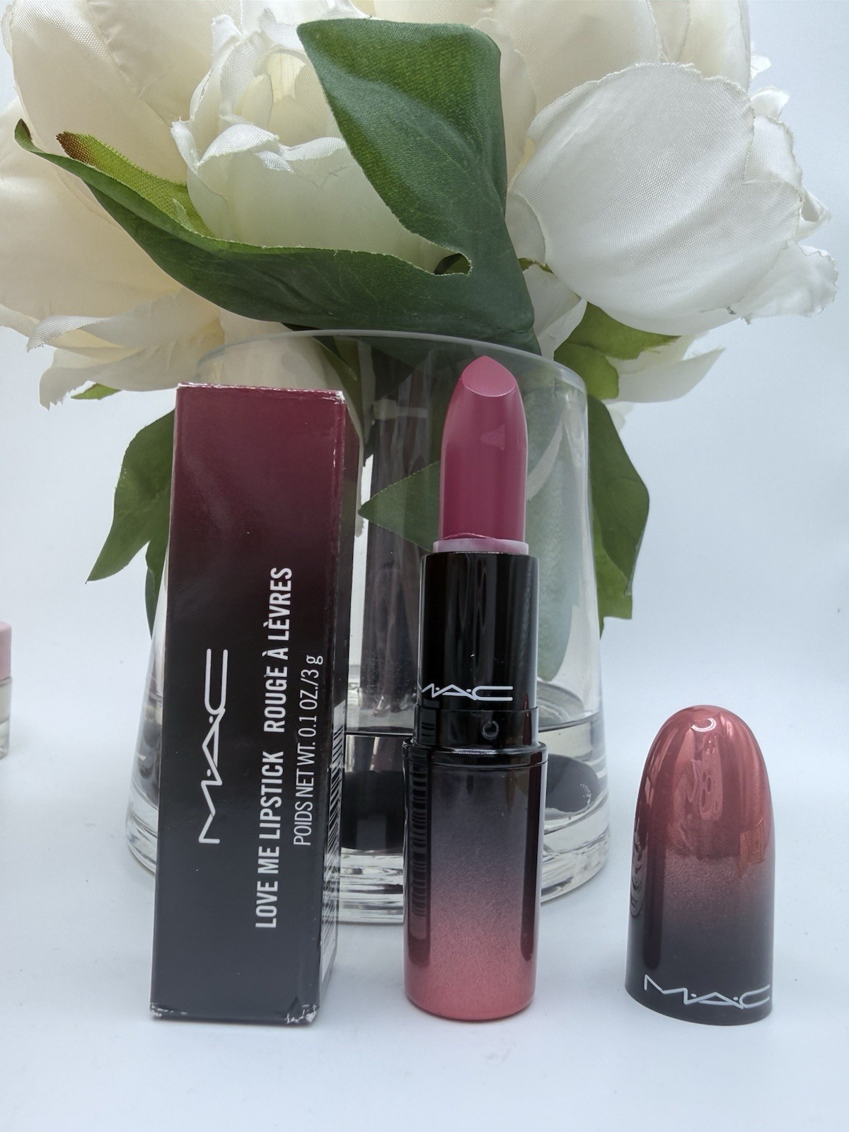 Mac Love Me Lipstick 407 As If I Care 0.1oz/3g DISCONTINUED