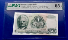 NORWEGEN. 50 Kroner 1983 P.37d PMG MS-65 EPQ