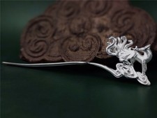 Chinese Ancient Style Hanfu Sterling Silver Hairpin Hair Stick