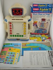 Vintage 1990 Playskool Alphie II Learning Robot Tested, Works, Sounds, Lights Up