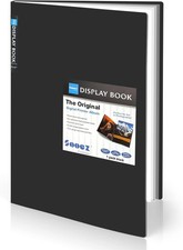 Art Portfolios 11"x17", Large Portfolio Folder with 30 Pockets  Black Inner