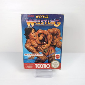 Tecmo World Wrestling Nintendo NES Mattel PAL A Manuale - Testato