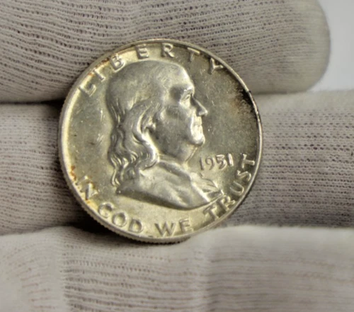1951 US Franklin Half 50c Unc