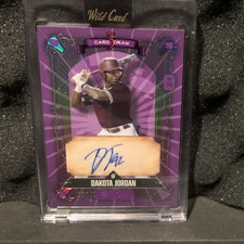 Wild Card 2024 5 Card Draw Dakota Jordan Auto #5CDCDJA Print Run 4 3/4
