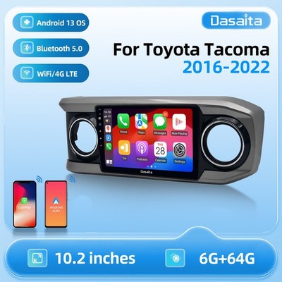 Dasaita 10.2'' Car Stereo for Toyota Tacoma 2016-2022 CarPlay 4G LTE 5G WiFi GPS