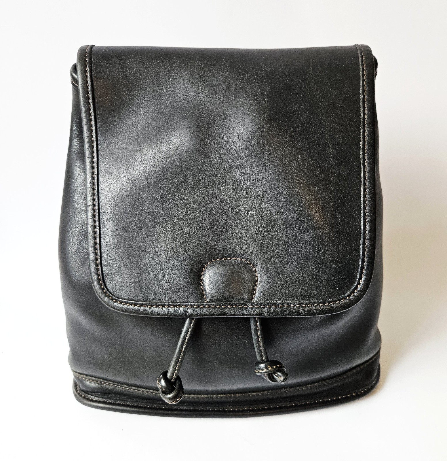 Vintage Coach Bleecker Backpack Drawstring Flap B… - image 2