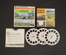 VIEW-MASTER SCENIC USA GAF A996 3 REEL SET w/Booklet