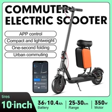 LOT Birthday Hot Pick: 10inch Electric Foldable Scooter+Seat, 10.4Ah, Dampers!